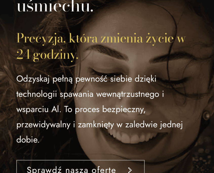 kraldent_mobile Projekt strony internetowej dla KralDent – wersja mobilna
